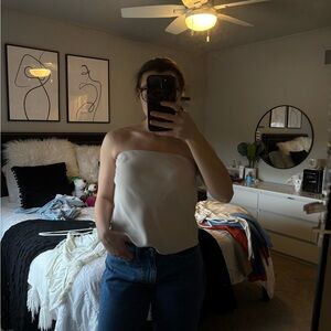Aritzia/Babaton Strapless Off-White Top!